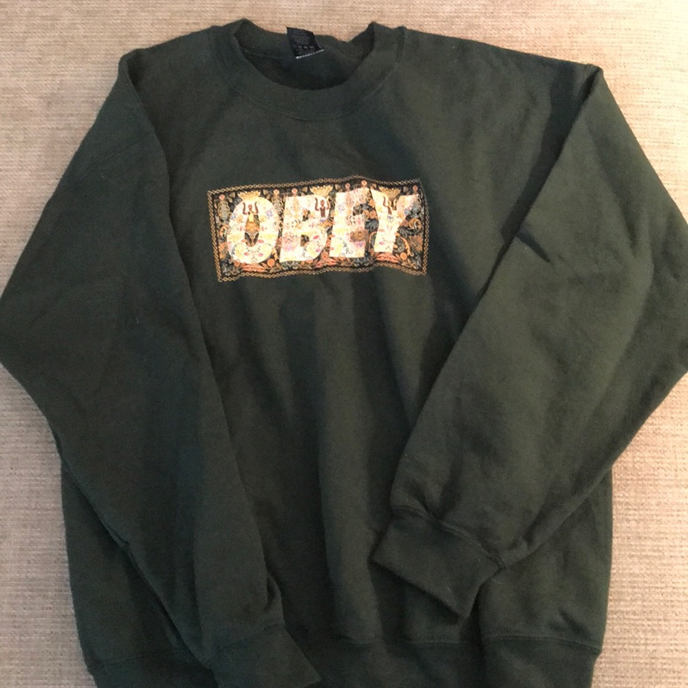 Obey Green Crew Neck